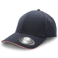 San Marino Cap with Double Sandwich Design and Tri-Stripe Strap thumbnail 21 san marino cap 02 - madhats.com.au