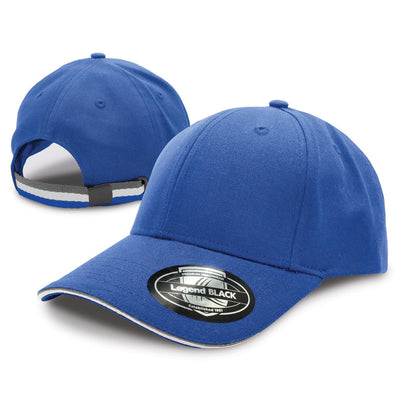 San Marino Cap with Double Sandwich Design and Tri-Stripe Strap