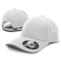 San Marino Cap with Double Sandwich Design and Tri-Stripe Strap thumbnail 10 san marino cap 02 - madhats.com.au