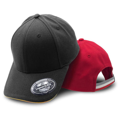 San Marino Cap with Double Sandwich Design and Tri-Stripe Strap