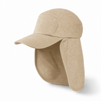 7504 Flex Cotton Legionnaire Caps with Adjustable Velcro Strap thumbnail 94 stone angle