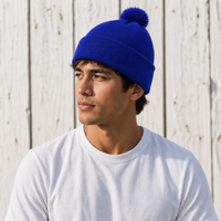 FLEX Acrylic POM POM BEANIE thumbnail 21 royal moodboard