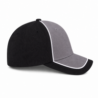 Arena Two Tone Structured Snapback Cap thumbnail 18 black.white.grey right