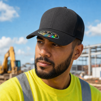GTO 112 Trucker Hat with Ventilated Comfort and Adjustable Fit thumbnail 32 heather black moodboard