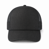 Flex Stripe A Frame High Profile Trucker Cap thumbnail 26 charcoal black front