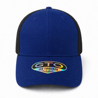 GTO 112 Trucker Hat with Ventilated Comfort and Adjustable Fit thumbnail 171 royal black front