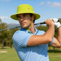 Luminescent Wide Brim Safety Hat with Adjustable Chin Strap thumbnail 15