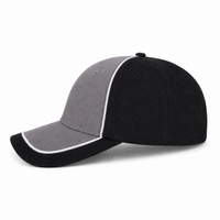 Arena Two Tone Structured Snapback Cap thumbnail 17 black.white.grey left