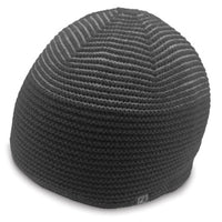 Ridge Beanie with Contrast Two-Tone Woven Design thumbnail 2