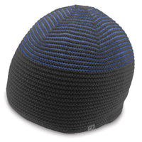 Ridge Beanie with Contrast Two-Tone Woven Design thumbnail 4