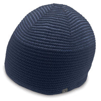 Ridge Beanie with Contrast Two-Tone Woven Design thumbnail 5