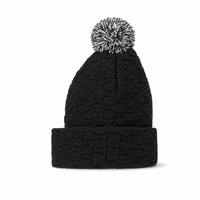 Pom Pom Beanie thumbnail 17 black/black/white left