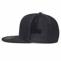 Urban Flex Twill Flat Peak Trucker Cap with Adjustable Snapback thumbnail 47 charcoal left