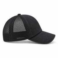 Flex Enzyme Trucker Cap with Metal Buckle Strap thumbnail 11 black right