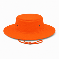 Luminescent Wide Brim Safety Hat with Adjustable Chin Strap thumbnail 2