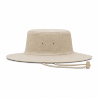 Premium Canvas Wide Brim Hat with Adjustable Chin Strap thumbnail 12 natural right