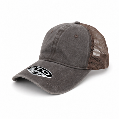 GTO Enzyme Washed Trucker Cap with Adjustable Mesh Back