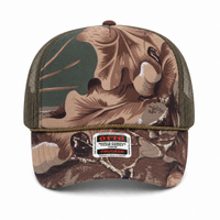 Ottocap 39165 High Crown Foam trucker with rope thumbnail 236 khakhi brown loden camo front