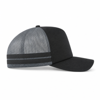 Flex Stripe A Frame High Profile Trucker Cap thumbnail 12 black charcoal right