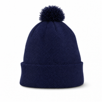 FLEX Acrylic POM POM BEANIE thumbnail 9 navy front