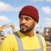 Premium Lambswool Flex Beanie with Cuff – Ultra Soft & Warm thumbnail 62 maroon moodboard