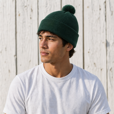 FLEX Acrylic POM POM BEANIE