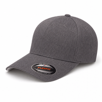 Flexfit Heatherlight Cap with Melange Fabric in Grey Tones thumbnail 6