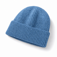 Premium Lambswool Flex Beanie with Cuff – Ultra Soft & Warm thumbnail 31 sky angle