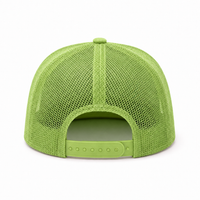 Urban Flex Structured Trucker Cap with Breathable Mesh & Pre-Curved Visor thumbnail 13 lime back