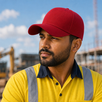 A Frame Flex Cap with Adjustable Snapback and Premium Cotton thumbnail 209 crimson moodboard