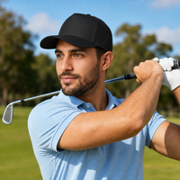 Kosiosko Structured Cotton Blend Trucker Hat thumbnail 51 black moodboard