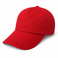 A Frame Dad Hat Unstructured thumbnail 104 red angle
