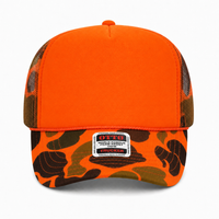 Ottocap 39165 High Crown Foam trucker with rope thumbnail 195 camo orange front