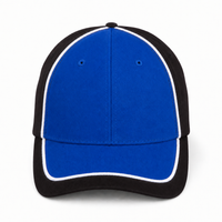 Arena Two Tone Structured Snapback Cap thumbnail 39 black.white.royal front