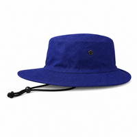 Surf Hat with Break-Away Strap in Wide Brim Design thumbnail 51 royal left