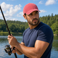 Flex Enzyme Washed Adjustable Baseball Cap thumbnail 42 red moodboard