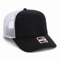 Ottocap 39165 High Crown Foam trucker with rope thumbnail 69 black black white angle
