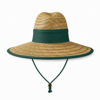 Natural Wide Brim Straw Hats with Adjustable Fit thumbnail 22 bottle back