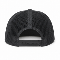 Urban Flex Twill Flat Peak Trucker Cap with Adjustable Snapback thumbnail 49 charcoal back