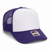 Ottocap 39165 High Crown Foam trucker with rope thumbnail 124 purple white purple angle