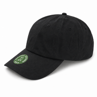 Flex Bamboo Eco-Friendly 6-Panel Unstructured Cap with Moisture-Wicking Sweatband thumbnail 1 black angle
