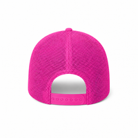 Rapper Flex High Crown Trucker Cap with Mesh Panels thumbnail 179 hot pink white front back