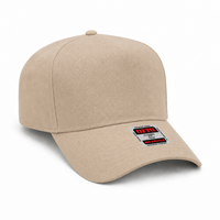 OTTO CAP 5-Panel Mid Profile Structured Baseball Cap thumbnail 14 khaki angle