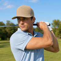 R168 Trucker Hat with Breathable Mesh and Adjustable Fit thumbnail 75 khaki moodboard