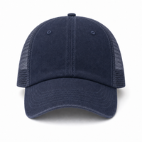 Flex Enzyme Trucker Cap with Metal Buckle Strap thumbnail 44 navy front