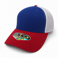GTO 112 Trucker Hat with Ventilated Comfort and Adjustable Fit thumbnail 86 red royal white angle