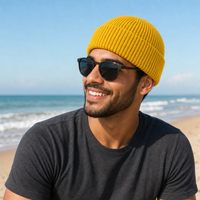 Premium Lambswool Flex Beanie with Cuff – Ultra Soft & Warm thumbnail 69 gold moodboard