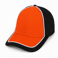 Arena Two Tone Structured Snapback Cap thumbnail 28 black.white.orange angle