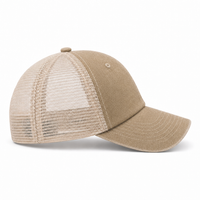 Flex Enzyme Trucker Cap with Metal Buckle Strap thumbnail 39 khakhi right