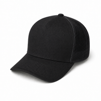Kosiosko Structured Cotton Blend Trucker Hat thumbnail 55 black angle